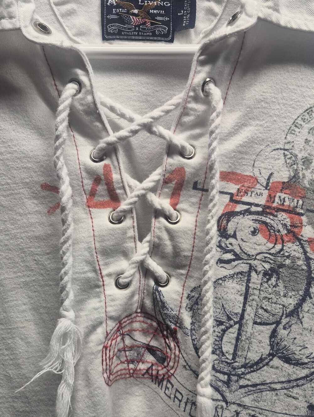 AMERICAN LIVING 100% Cotton Longsleeve Womens Top - Picture 4 of 6